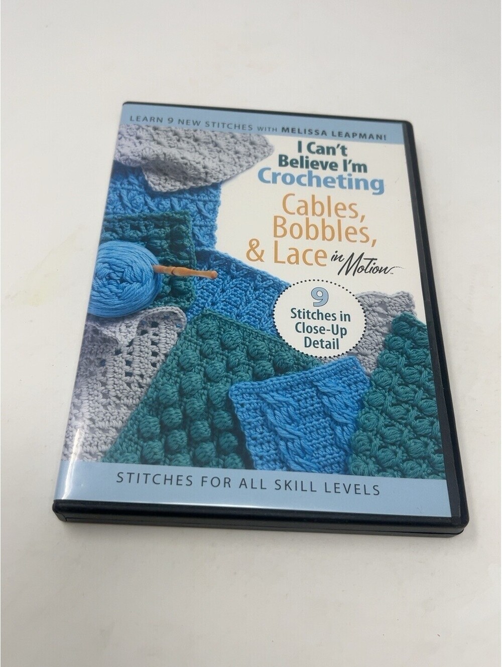 I Can’t Believe I’m Crocheting Cables Bobbles & Lace DVD Melissa Leapman 2009